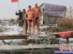 營口冬泳健兒“三九”戰(zhàn)嚴寒