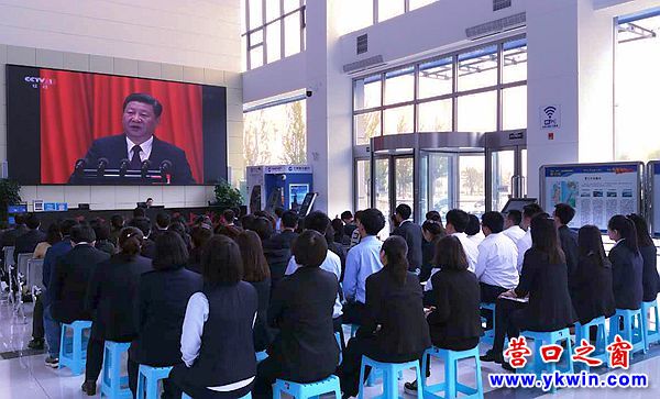 營口自貿(mào)區(qū)綜合服務(wù)大廳組織學(xué)習(xí)十九大精神