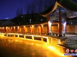 營口楞嚴(yán)寺公園  “流光溢彩”迎新春