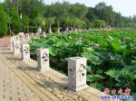 營口楞嚴寺荷花湖損壞護欄恢復(fù)了原狀